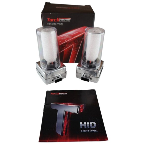 Torchbeam D3S HID Headlight Bulbs 6000K 45V 35W Pair New Open Box - Picture 6 of 7